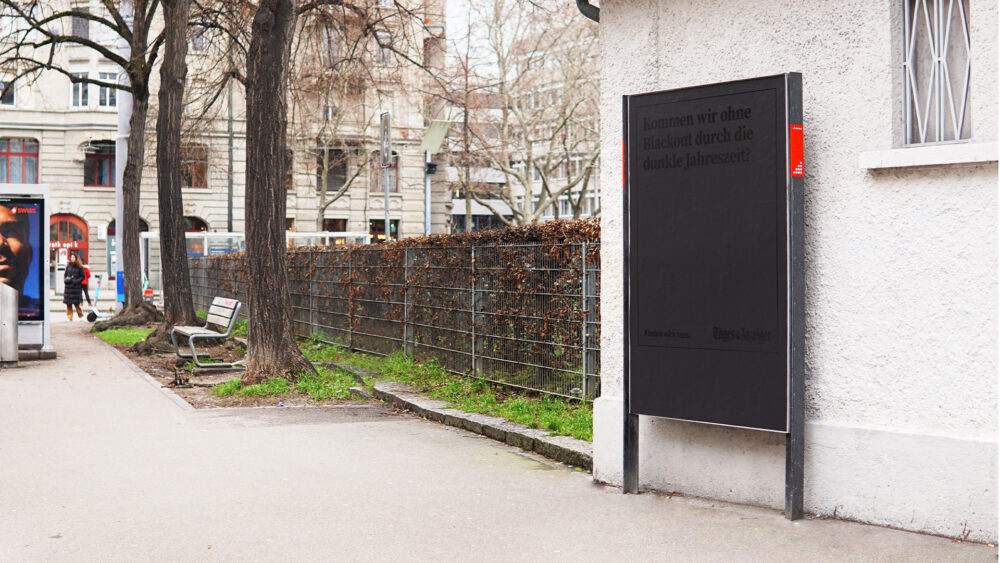 Tages-Anzeiger Black Poster